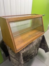 Vintage Oak Shop Counter  Display  Case