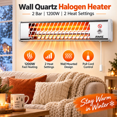 Wall mounted 1200w quartz - mounted,