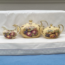 5pcs Aynsley Orchard Gold Tea