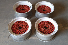 BBS Mahle Alloy Wheels Rims 7J & 8J x 15 ET23.3 & 10.6 Staggered look red/white