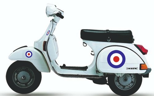 Side panel stickers - panel, vespa