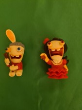 Two Raving Rabbids figures