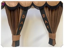 DUTCH STYLE TRUCK CURTAINS DOUBLE LINED BROWN DAF XF / XG / XG+