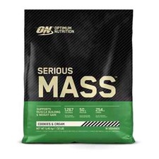 Optimum Nutrition Serious Mass 2.72kg/5.4kg Weight Gainer Gym Protein Carbs
