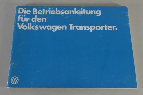 Operating instructions t3 - operating, vw