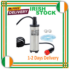 Oil Change Pump 12V  Oil Pump Diesel  Pump 38mm Dia Stainless Steel Submersible