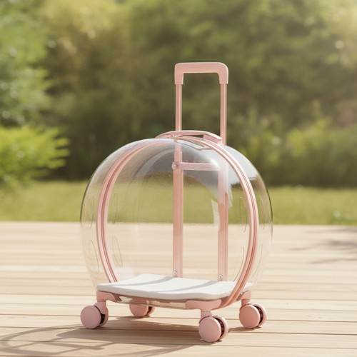 Rolling pet carrier hard shell - rolling, hard-shell