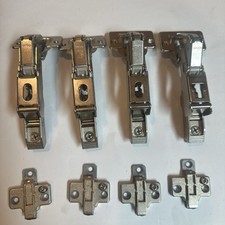 4 x BLUM 170 Degree Clip Top HINGE & MOUNT Plate old stock 70.655-01. #3