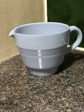 Vintage Woods Ware Iris Blue milk jug. 250ml