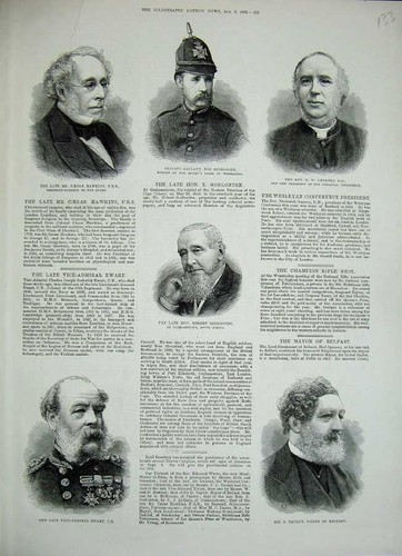 Original old antique print - old,