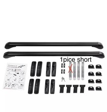 Universal Lockable  Car Roof Rack Bars No Rail Anti Theft Carrier 