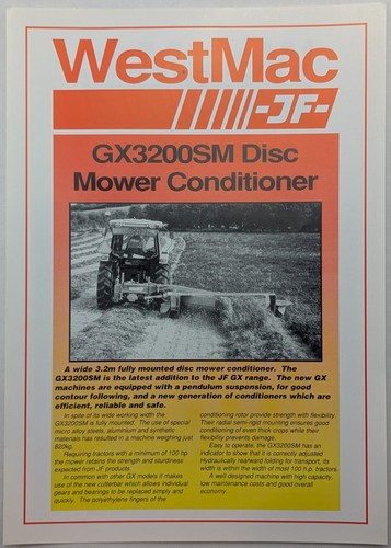 Original westmac gx3200sm - jf,