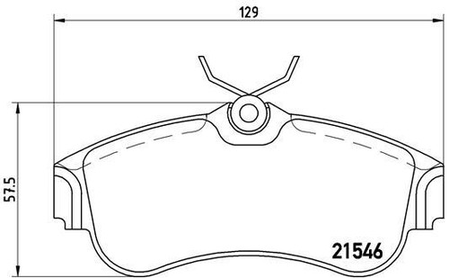 New brake pad set disc - disc,
