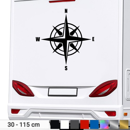 Wind rose sticker compass - wind,