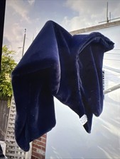 Large Luxury  Faux Fur Navy