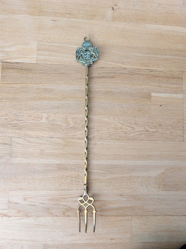 Vintage brass fireside - brass,