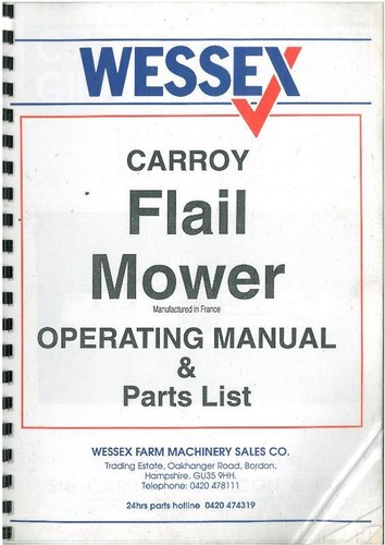 Wessex carroy flail - wessex, 980