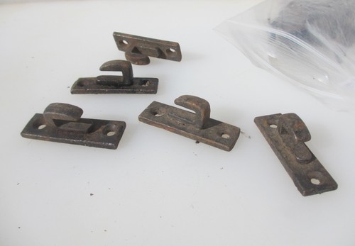 Antique iron door latch keep - iron,
