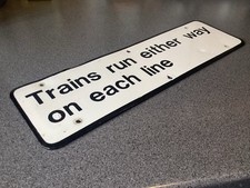 Original Railway Warning Sign