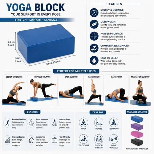 Yoga gym blocks brick foam - yoga,