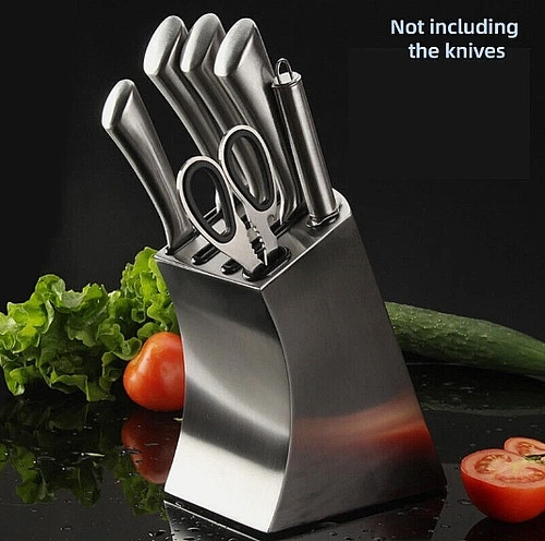 Stainless steel knife stand - stainless,