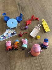 Peppa Pig Figures and Accessories Bag Bikes Table Chairs mummy pig
