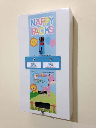 Nappy washroom vending - vending, machine