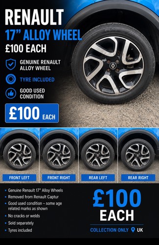 Genuine renault captur - renault, 17”