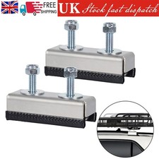 2X Camper Van Motorhome Roof Rail Mounting Brackets for Solar Panel or Roof Rack