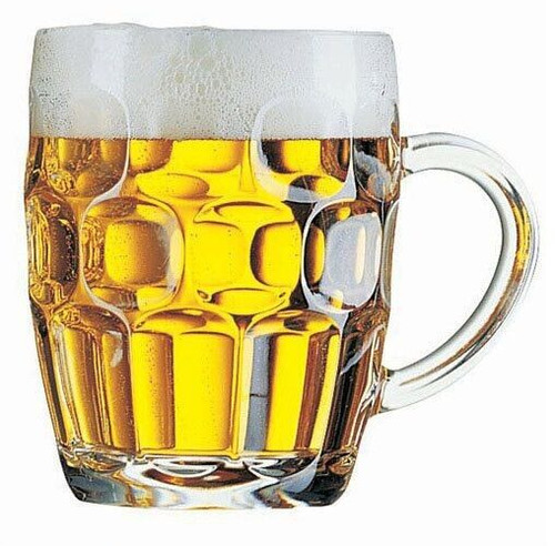 Dimpled beer tankard - beer,