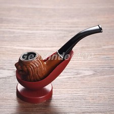 Useful Vintage Wood Enchase Cigarettes Pipe Tobacco Cigar Retro Smoking Pipes