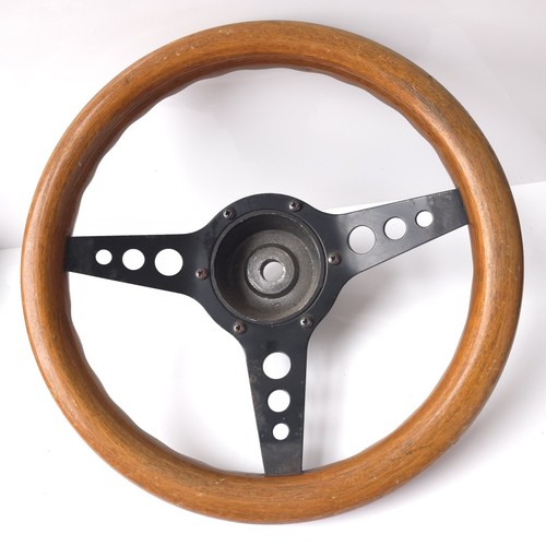 Vintage wooden steering wheel - vintage,