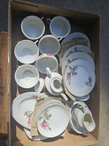 Vintage childs moss rose china - childs,
