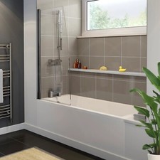 Straight Square Bath Bundle 1700x700mm Square Shower Screen & Front Bath Panel