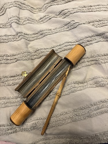 Vintage bamboo calligraphy dip - bamboo,