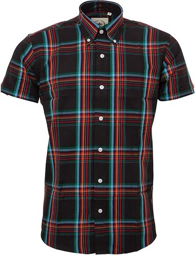 Relco mens black check - black, short