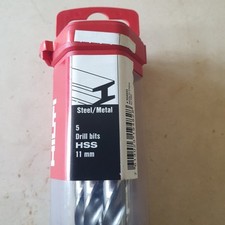 5 X HILTI HSS 11mm DRILL BITS