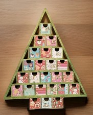Handmade Wooden Advent Calendar - Tree Shaped