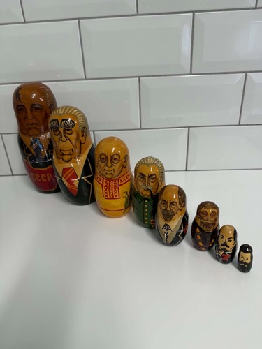 Vintage nesting dolls early - vintage, x8