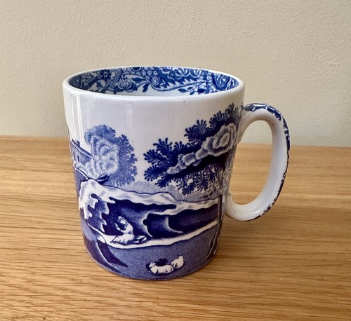 Spode italian blue - blue, scene