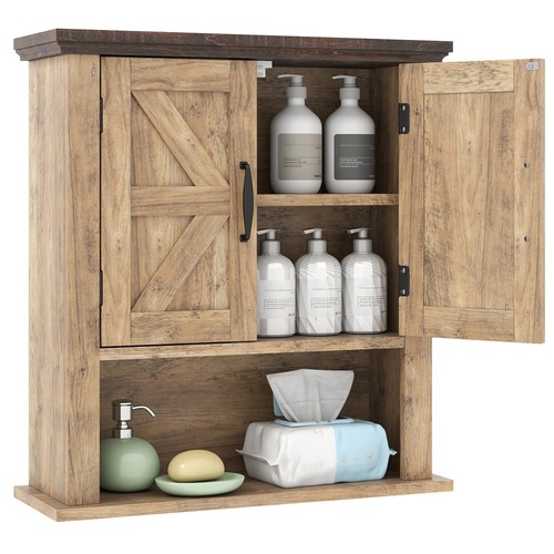 Medicine cabinet with doors - cabinet,