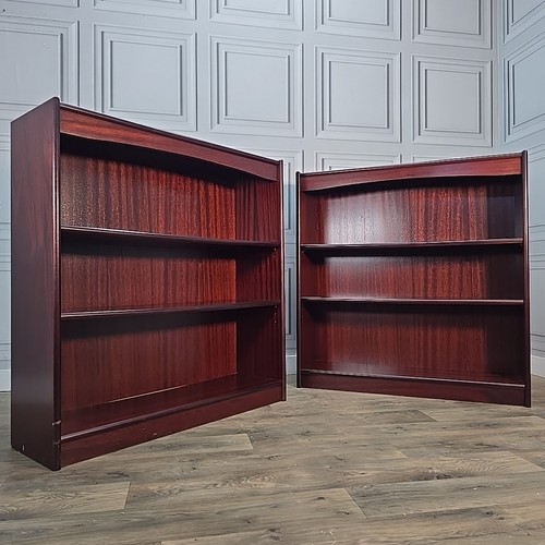 Pair vintage bookcases - pair,