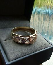 Clogau Welsh 9ct Rose & Yellow Gold Tree Of Life Ring h/m 1996 1997 1998  size P