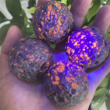 2PCS 35mm Natural Yooperlite Moon Sphere – Reiki Healing Crystal Stone Ball