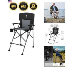 Tall directors chair with - tall, cup