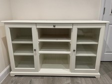 Cream Sideboard with Glass