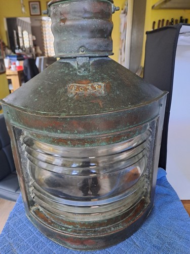 Antique copper brass ships - copper, &