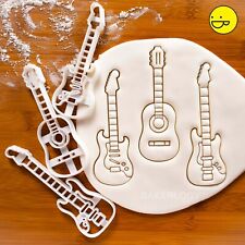 Set of 3 Guitar cookie cutters