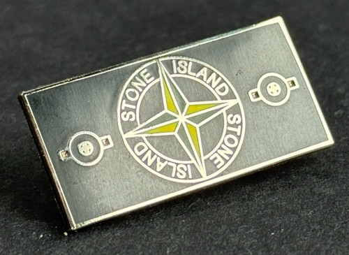 Stone island pin badge black - stone,