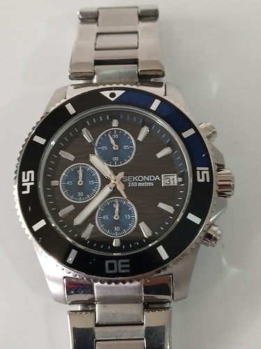 Sekonda chronograph 200m blue - sekonda,